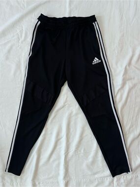 Adidas Tiro 19 Black/White Tapered Training Pants - Size Medium